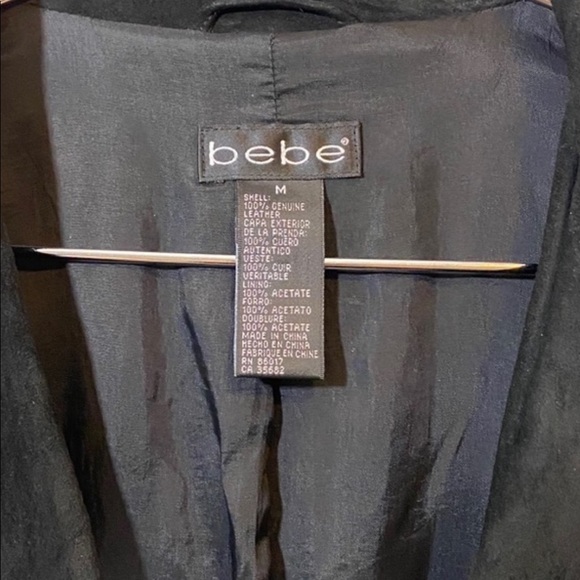 🖤Vintage bebe - Black Suede Leather Coat - Picture 5 of 7